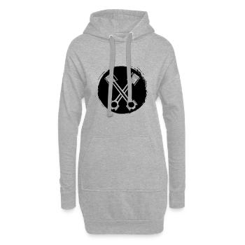 Atelier - Tournevis Tournevis Amateur - Sweat-shirt à capuche long Femme - gris chiné - Devant