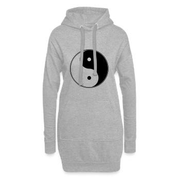 YIN YANG - Hoodie-Kleid - Grau meliert - Vorne