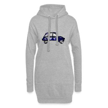 2 Lebenslauf. AUTO. RALLYE. VATERTAG. - Hoodie-Kleid - Grau meliert - Vorne