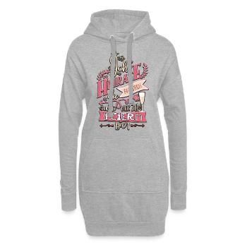 Ich heirate die anderen Feiern JGA Frauen - Hoodie-Kleid - Grau meliert - Vorne