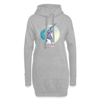 Kiss Good Night - Orca I - Hoodie-Kleid - Grau meliert - Vorne