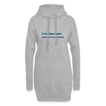 Hausaufgaben sind überflüssig - Hoodie-Kleid - Grau meliert - Vorne