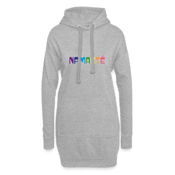 Fierté arc-en-ciel Yoga T-Shirt | Namasté - Sweat-shirt à capuche long Femme - gris chiné - Devant