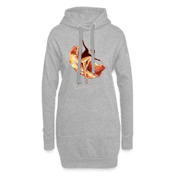 Balerina Balletttanz Ballerina Geschenk - Hoodie-Kleid - Grau meliert - Vorne