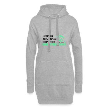 Sternzeichen Krebs - Eigenschaften - Hoodie-Kleid - Grau meliert - Vorne