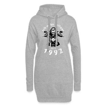 33. Geburtstag Ich gebe Vollgas seit 1992 - Hoodie-Kleid - Grau meliert - Vorne