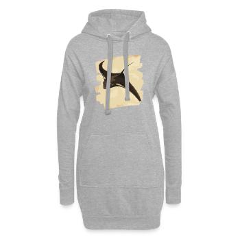 Manta Rochen Retro - Hoodie-Kleid - Grau meliert - Vorne