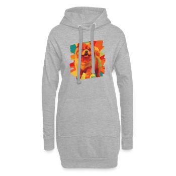 Chow Chow - Hoodie-Kleid - Grau meliert - Vorne