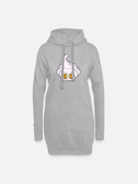 BEIßEN - Hoodie-Kleid - Grau meliert