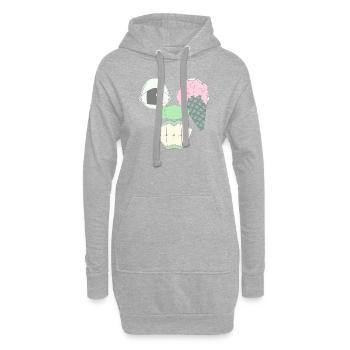 EIN KLASSIKER - Hoodie-Kleid - Grau meliert - Vorne