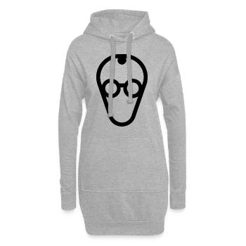 Friedrich Merz - Kanzler der Bundesrepublik - Hoodie-Kleid - Grau meliert - Vorne