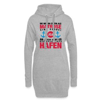 Matrose JGA - Hoodie-Kleid - Grau meliert - Vorne