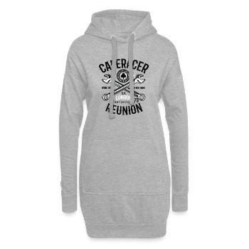 Caferacer Reunion - Hoodie-Kleid - Grau meliert - Vorne