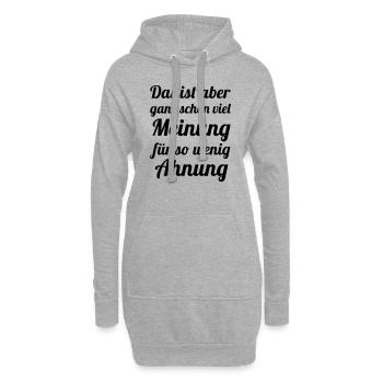 Beaucoup d’avis - Peu de intuition - Sweat-shirt à capuche long Femme - gris chiné - Devant