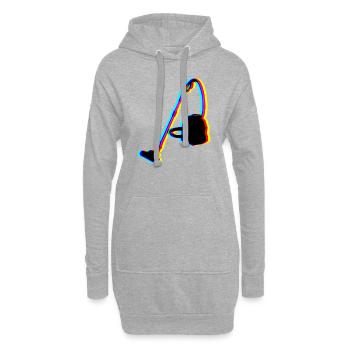 staubsauger - Hoodie-Kleid - Grau meliert - Vorne