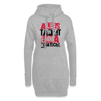 ALLES TANZT EMMA KLATSCHT. - Hoodie-Kleid - Grau meliert - Vorne