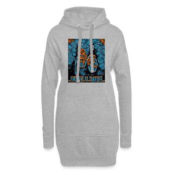 Kinderschuhe - Hoodie-Kleid - Grau meliert - Vorne