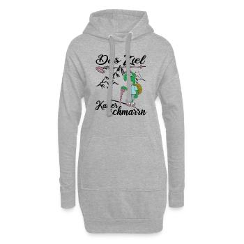 Bergwandern "Kaiserschmarrn" servus alpin Almhütte - Hoodie-Kleid - Grau meliert - Vorne