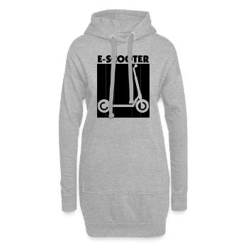 E-Scooter Roller Scooter - Hoodie-Kleid - Grau meliert - Vorne