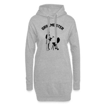 Grillmeister - Hoodie-Kleid - Grau meliert - Vorne