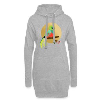Guatemala Guatemalan Flagge DNA I Geschenk - Hoodie-Kleid - Grau meliert - Vorne