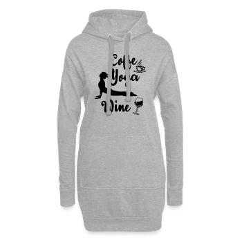 Yoga Meditation Spa Namaste - Hoodie-Kleid - Grau meliert - Vorne