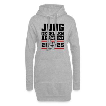 Junggesellenabschied 2025 Jga Party - Hoodie-Kleid - Grau meliert - Vorne