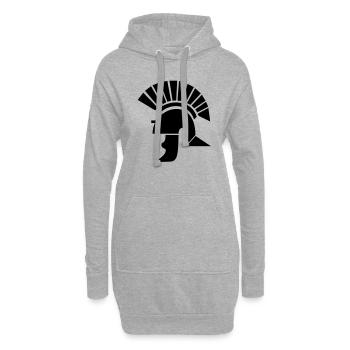 centurion_helmet - Hoodie Dress - heather grey - Front