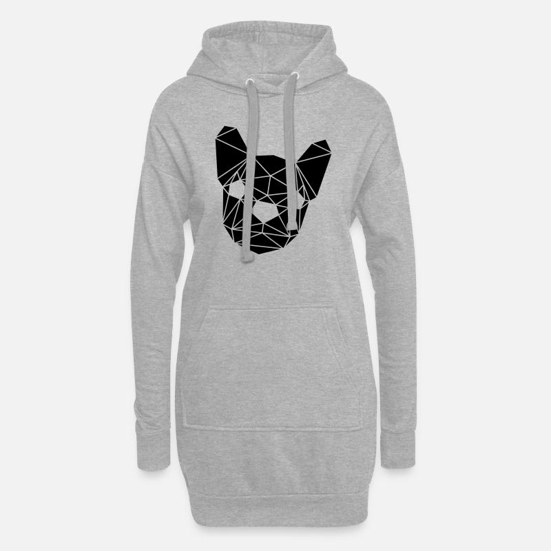 French Bully Poly - Hoodie-Kleid - Grau meliert