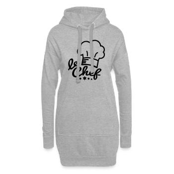 chef_cook__f1 - Hoodie-Kleid - Grau meliert - Vorne