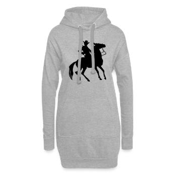 (cowboy) - Hoodie-Kleid - Grau meliert - Vorne