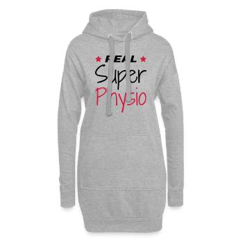Krankengymnast / Krankengymnastin / Physio / - Hoodie-Kleid - Grau meliert - Vorne