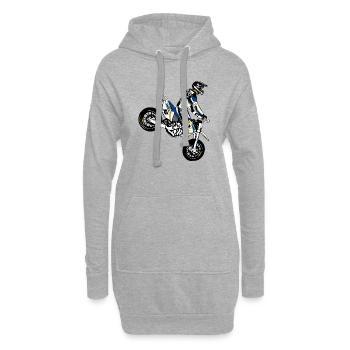 Supermoto - Hoodie-Kleid - Grau meliert - Vorne