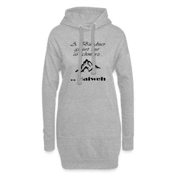 bündner - Hoodie-Kleid - Grau meliert - Vorne