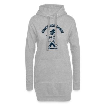 Crocodile dandy - Hoodie-Kleid - Grau meliert - Vorne