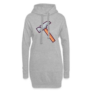 Hammer - Hoodie-Kleid - Grau meliert - Vorne