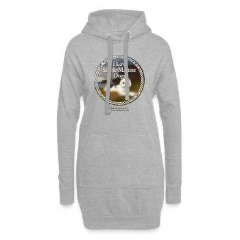 Whisky dictons jeu de mots single maltais - Sweat-shirt à capuche long Femme - gris chiné - Devant