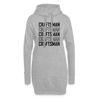 Craftsman Handyman Craft Tool Construction Site - Hoodie Dress - heather grey - Front
