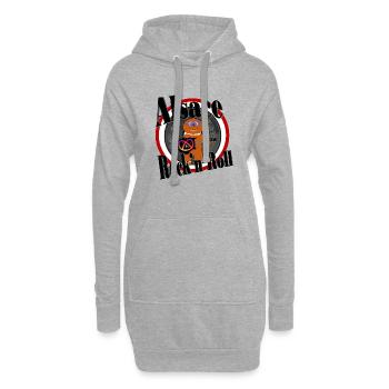 Elsässer Rock'n'Roll - Hoodie-Kleid - Grau meliert - Vorne