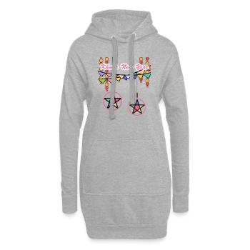 Cambodge Khmer Nouvel An Choul Chnam I Cadeau - Sweat-shirt à capuche long Femme - gris chiné - Devant