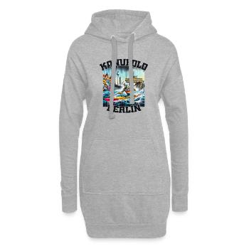 Kanupolo Berlin Graffiti - Hoodie-Kleid - Grau meliert - Vorne