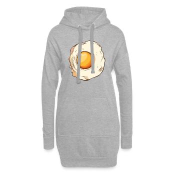 Ei Flachzieher Eier 2 W - Hoodie-Kleid - Grau meliert - Vorne