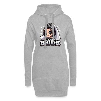 Team Bride - Hoodie-Kleid - Grau meliert - Vorne