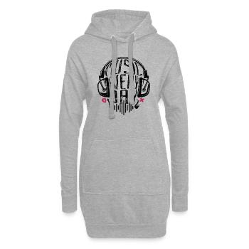 Music Every Day, Cadeau Mélomanes Musiciens - Sweat-shirt à capuche long Femme - gris chiné - Devant
