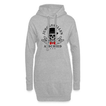 Junggesellenabschied Skull Jga - Hoodie-Kleid - Grau meliert - Vorne