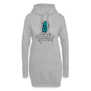 Rucksack.gif - Hoodie-Kleid - Grau meliert - Vorne
