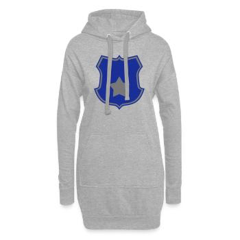 Polizei - Hoodie-Kleid - Grau meliert - Vorne