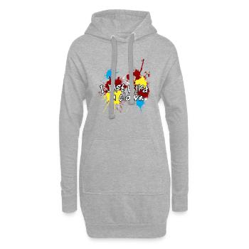 J'AI TUÉ UN CLOWN - Sweat-shirt à capuche long Femme - gris chiné - Devant