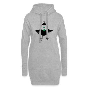 Spatz - Hoodie-Kleid - Grau meliert - Vorne