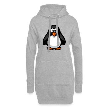 penguin243 - Hoodie-Kleid - Grau meliert - Vorne